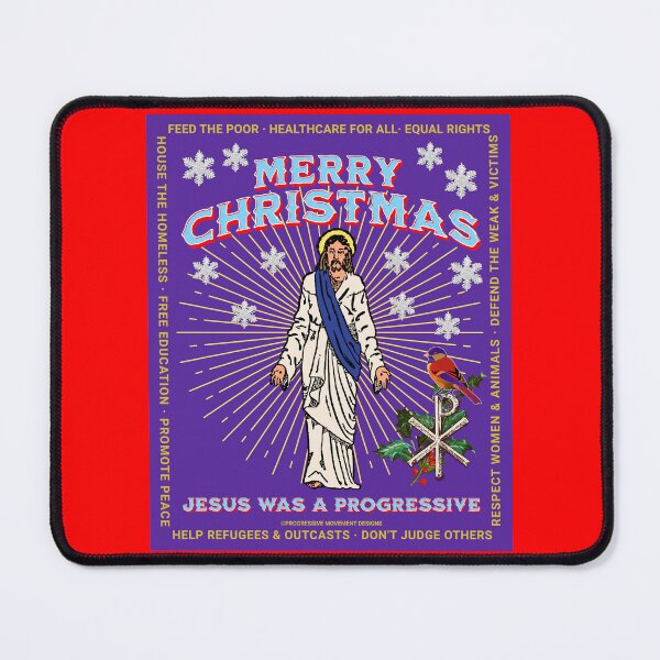 Item preview, PMD00060 Progressive Movement Designs Jesus was a progressive Christmas not ugly sweater for Christian progressives designed and sold by ProgressiveLeft.