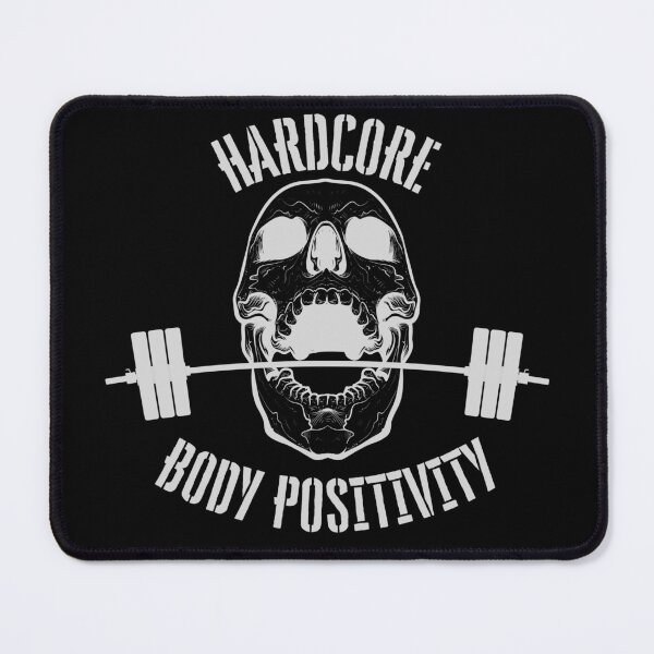 Item preview, Hardcore body positivity at the gym designed and sold by RaRuDesign.
