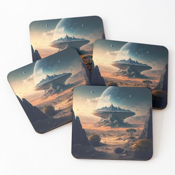 Item preview, Alien planet landscape designed and sold by mrlongfield.