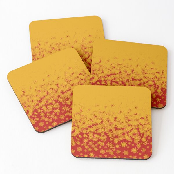 Item preview, Blizzard - Yellow on a red background designed and sold by illustratious.