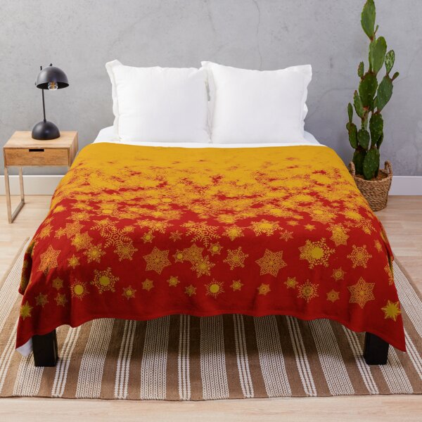 Item preview, Blizzard - Yellow on a red background designed and sold by illustratious.
