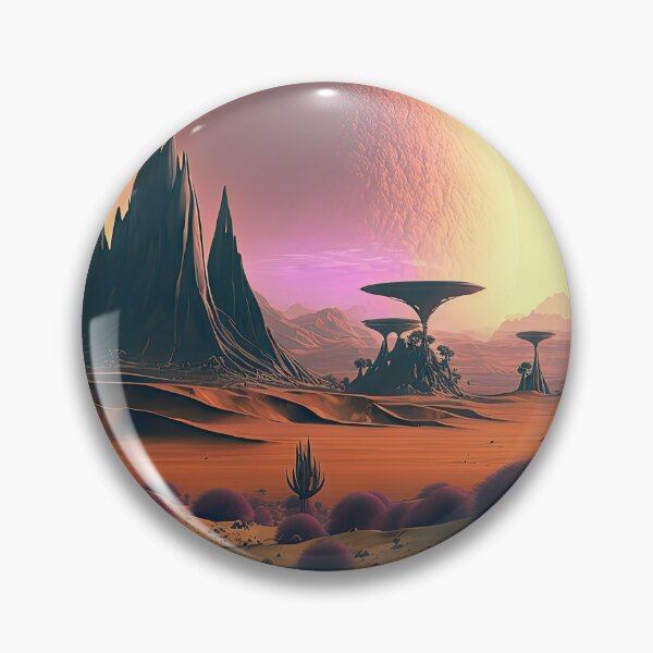Item preview, Alien planet landscape designed and sold by mrlongfield.