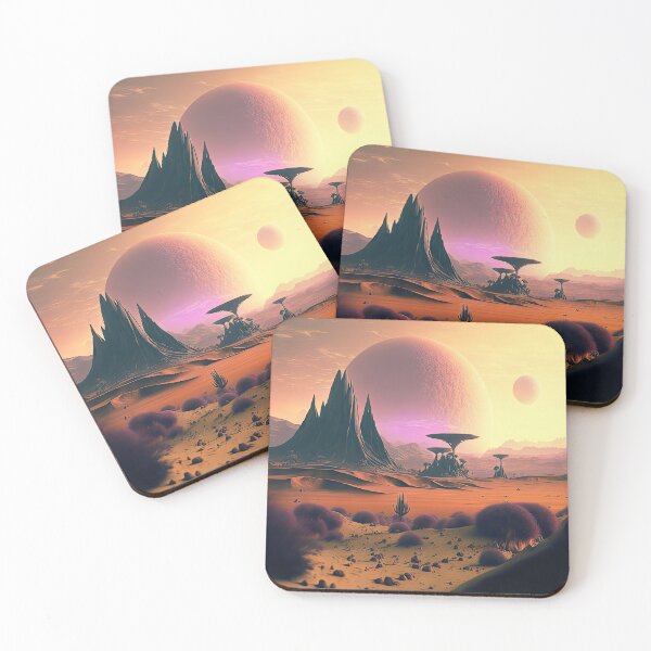 Item preview, Alien planet landscape designed and sold by mrlongfield.
