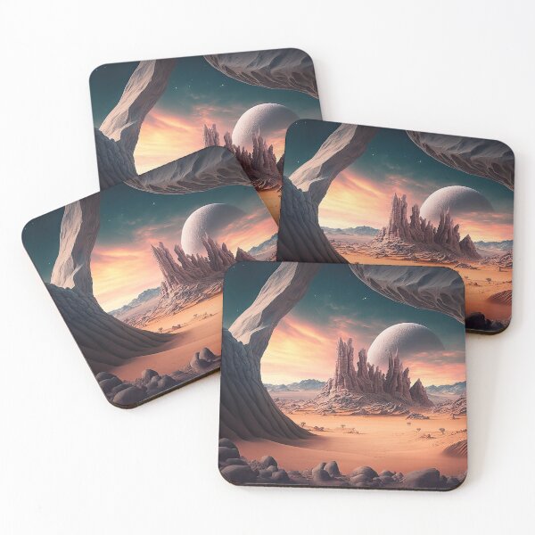 Item preview, Alien planet landscape designed and sold by mrlongfield.
