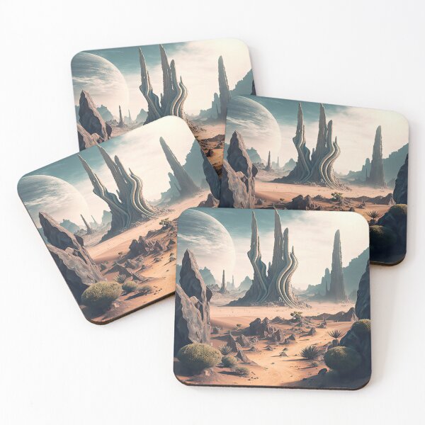 Item preview, Alien planet landscape designed and sold by mrlongfield.