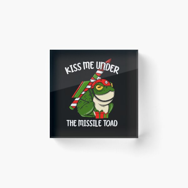 Item preview, Kiss Me Under The Missile Toad Funny Christmas  designed and sold by JessieJune.