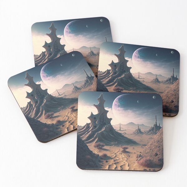 Item preview, Alien planet landscape designed and sold by mrlongfield.
