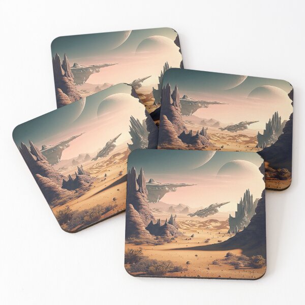 Item preview, Alien planet landscape designed and sold by mrlongfield.