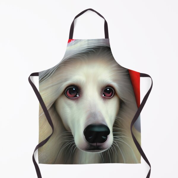 Item preview, Christmas Borzoi Wearing A Santa Hat designed and sold by ZenEverAI.
