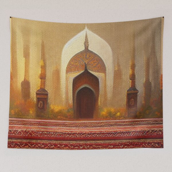 Item preview, painting of the ancient Islamic Arab palace and architecture   designed and sold by MaissaArt.