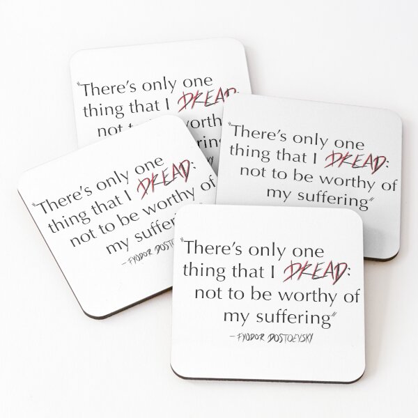 Item preview, Fydor Dostoevsky quote designed and sold by Endinfullbloom.