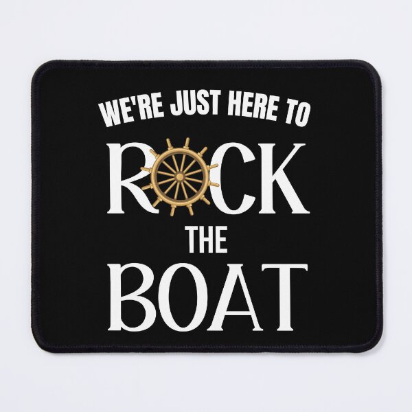 Item preview, We're here to rock the boat cruise travel designed and sold by Comfy Creations.