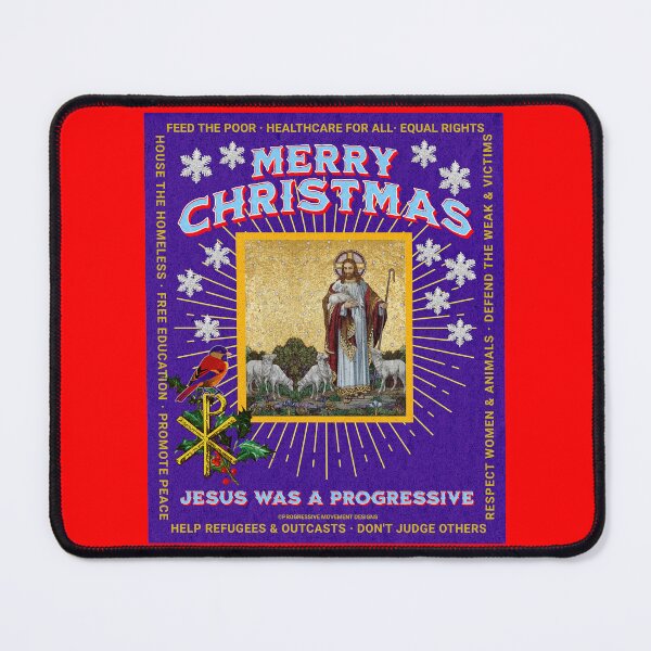 Item preview, PMD00061 Progressive Movement Designs Jesus was a progressive shepherd Merry Christmas not ugly sweater for Christian progressives designed and sold by ProgressiveLeft.