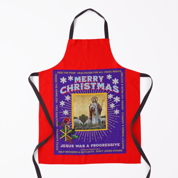 Item preview, PMD00061 Progressive Movement Designs Jesus was a progressive shepherd Merry Christmas not ugly sweater for Christian progressives designed and sold by ProgressiveLeft.