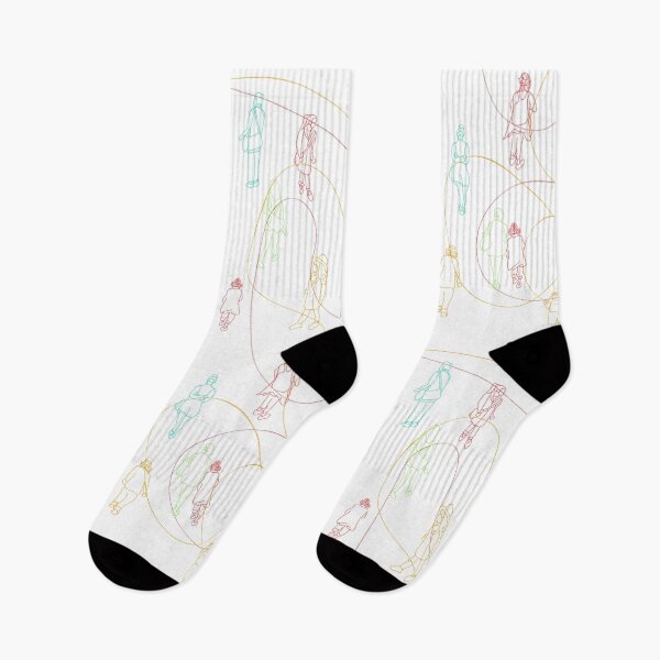 Item preview, doodle people around the city (white) designed and sold by joysdart.