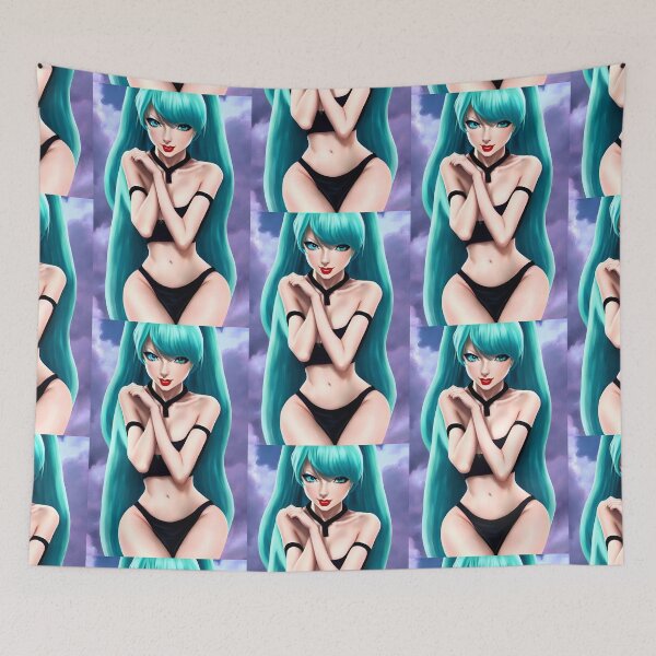 Item preview, Taylor Anime Kawaii Blue Hair Cartoon Midnights  designed and sold by StickerBird.