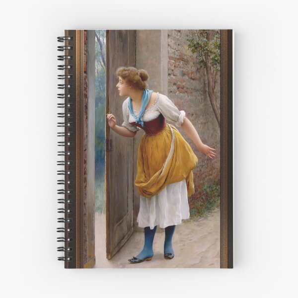Item preview, The Eavesdropper by Eugen von Blaas Remastered Xzendor7 Classical Art Old Masters Reproductions designed and sold by Xzendor7 Digital Art Creations.