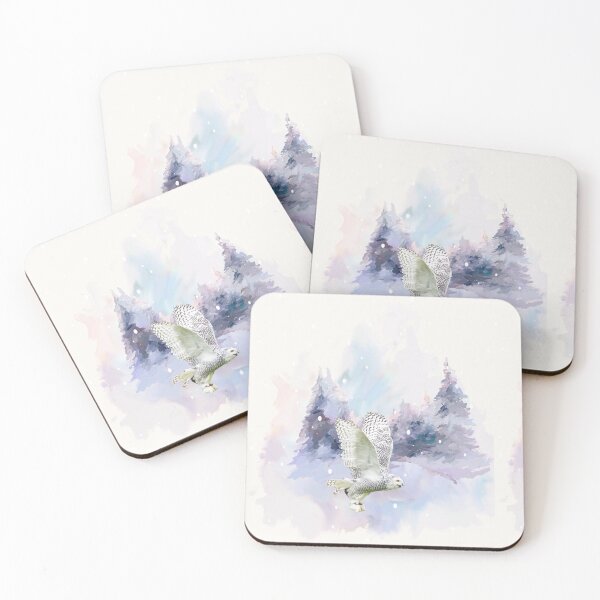Item preview, Winter Nights Snowy Owl designed and sold by Inspirely.