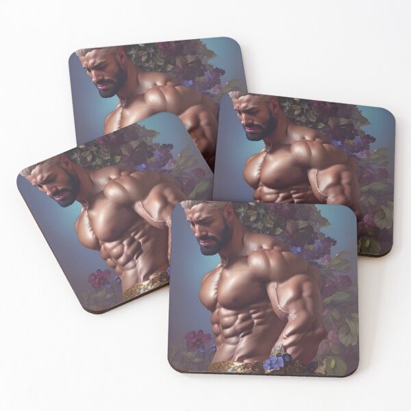 Item preview, Blonde Floral Hunk With Beautiful Blue and Red Flowers designed and sold by withdiamonds.