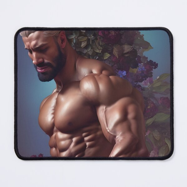 Item preview, Blonde Floral Hunk With Beautiful Blue and Red Flowers designed and sold by withdiamonds.