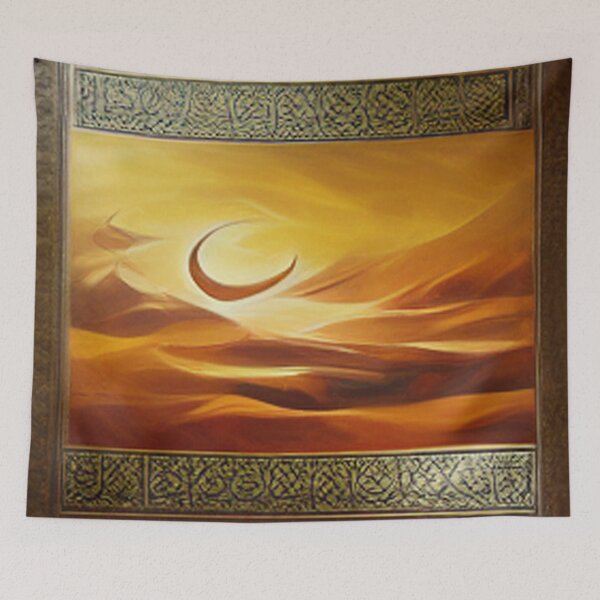 Item preview, painting of the ancient Islamic Arab palace and architecture   designed and sold by MaissaArt.