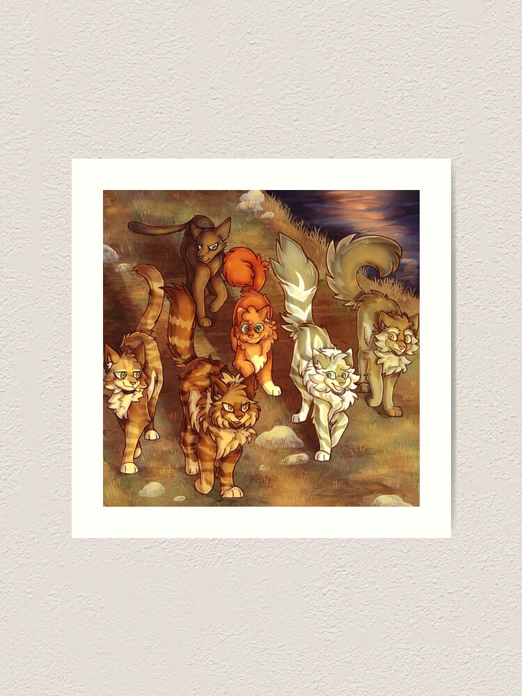 Warrior Cats the new prophecy Art Board Print for Sale by vibepatterns