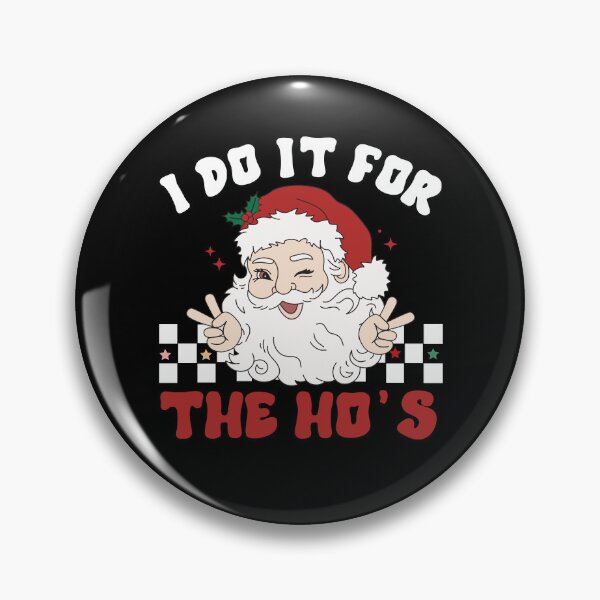Item preview, I Do It For The Hos Christmas Retro Groovy Santa Claus designed and sold by Tatus Brinal.
