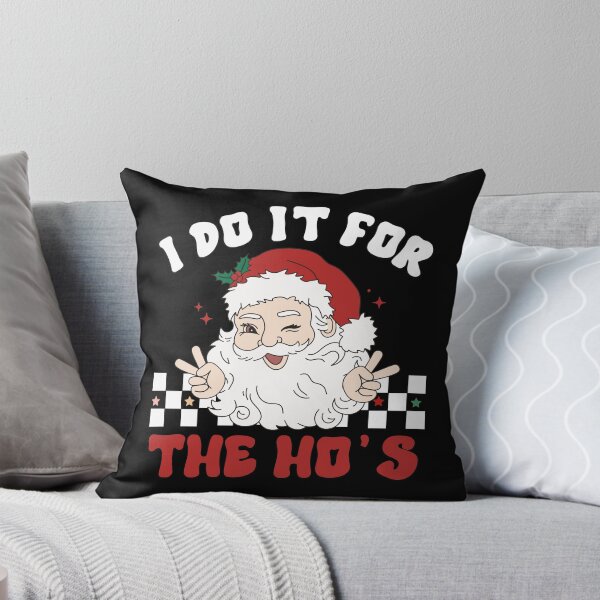 Item preview, I Do It For The Hos Christmas Retro Groovy Santa Claus designed and sold by Tatus Brinal.