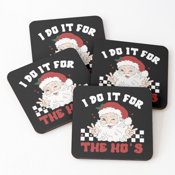 Item preview, I Do It For The Hos Christmas Retro Groovy Santa Claus designed and sold by Tatus Brinal.