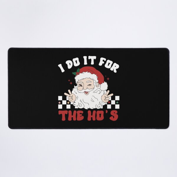 Item preview, I Do It For The Hos Christmas Retro Groovy Santa Claus designed and sold by Tatus Brinal.