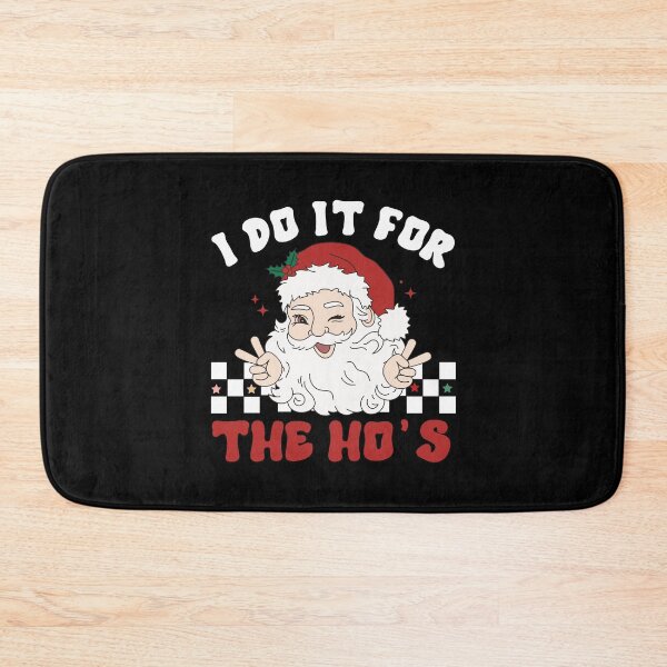Item preview, I Do It For The Hos Christmas Retro Groovy Santa Claus designed and sold by Tatus Brinal.
