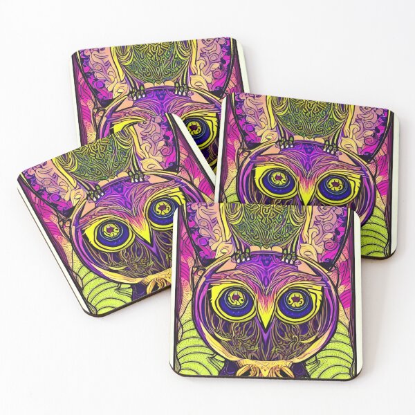 Item preview, Psychedelic Owl Acid Vibes 1 designed and sold by Benito Del Ray.