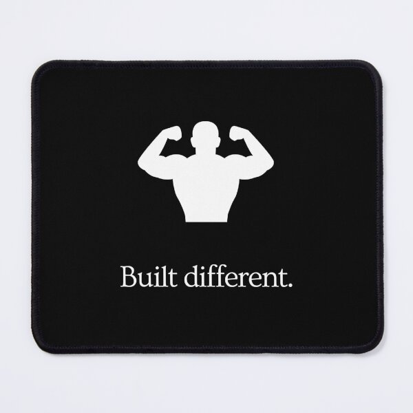 Item preview, Built Different - Gym Bodybuilding Fitness Motivation - Ad Parody designed and sold by MillennialMemer.