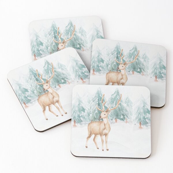 Item preview, Ciervo rojo en invierno designed and sold by Inspirely.