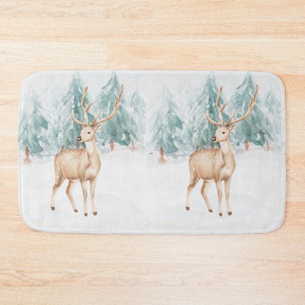 Item preview, Red Deer in Winter designed and sold by Inspirely.