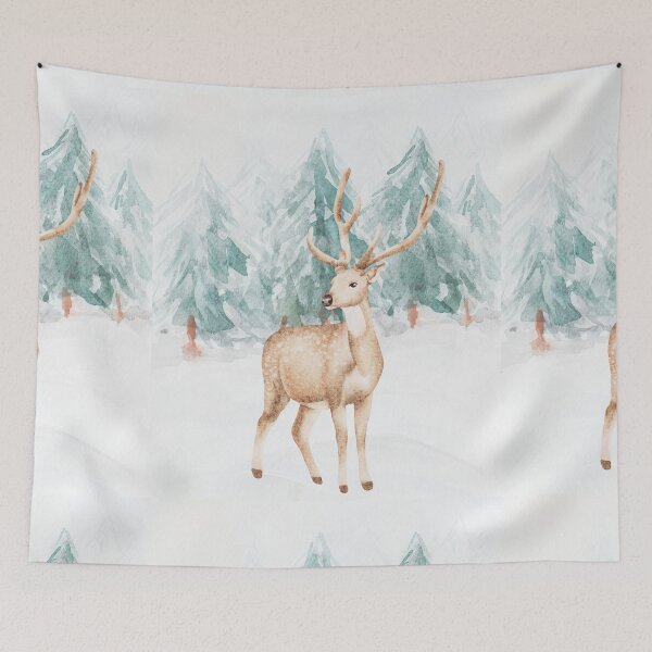 Item preview, Red Deer in Winter designed and sold by Inspirely.