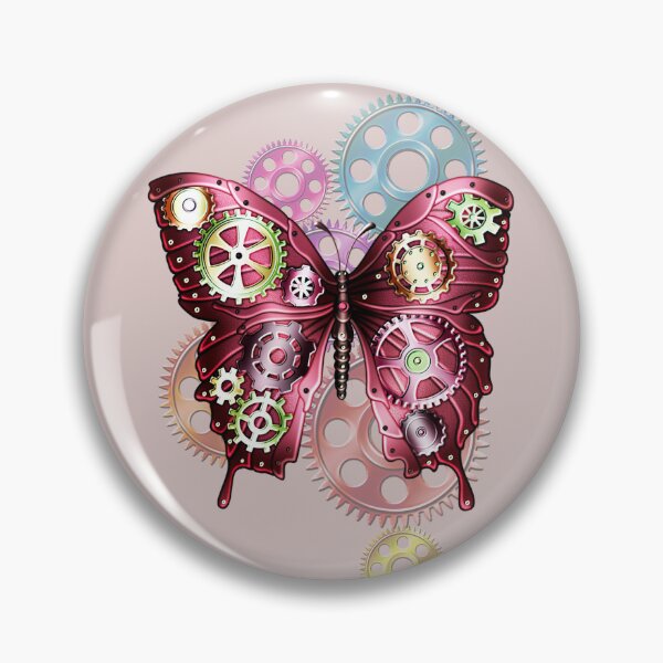 Item preview, Engranajes Steampunk y mariposa designed and sold by Gothic Fantasy.