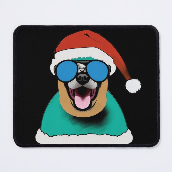 Item preview, Hipster Christmas Dog designed and sold by Alex-JuJu.