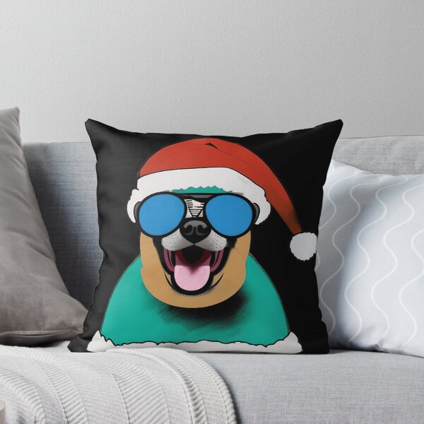 Item preview, Hipster Christmas Dog designed and sold by Alex-JuJu.