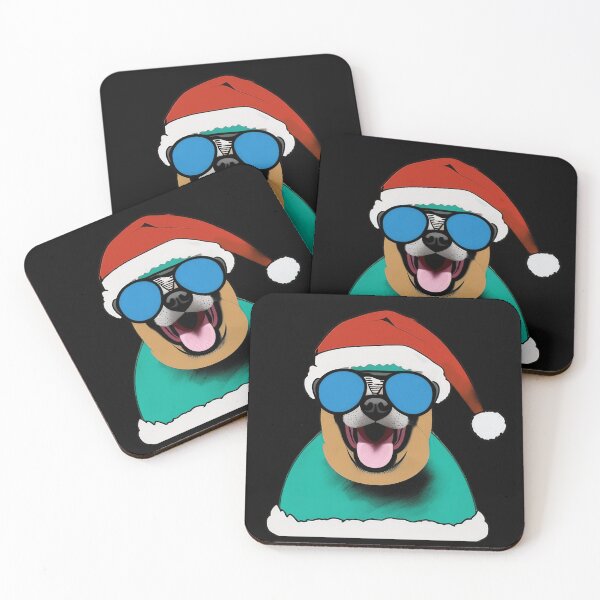Item preview, Hipster Christmas Dog designed and sold by Alex-JuJu.