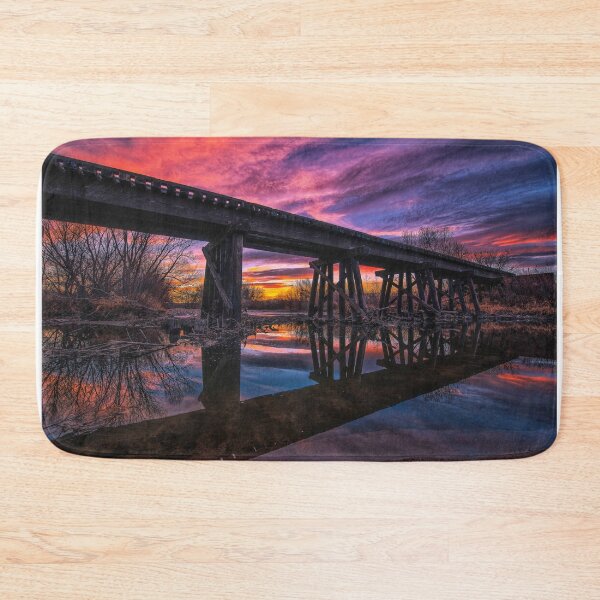 Item preview, Reflected Railroad Trestle at Sunset designed and sold by Elevated Imaging .