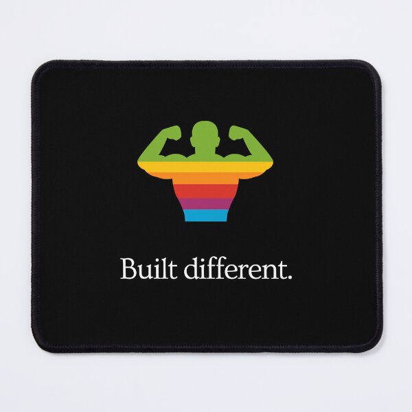 Item preview, Built Different - Gym Bodybuilding Fitness Motivation - Ad Parody (colorful) designed and sold by MillennialMemer.