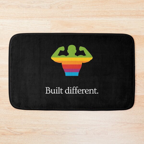 Item preview, Built Different - Gym Bodybuilding Fitness Motivation - Ad Parody (colorful) designed and sold by MillennialMemer.
