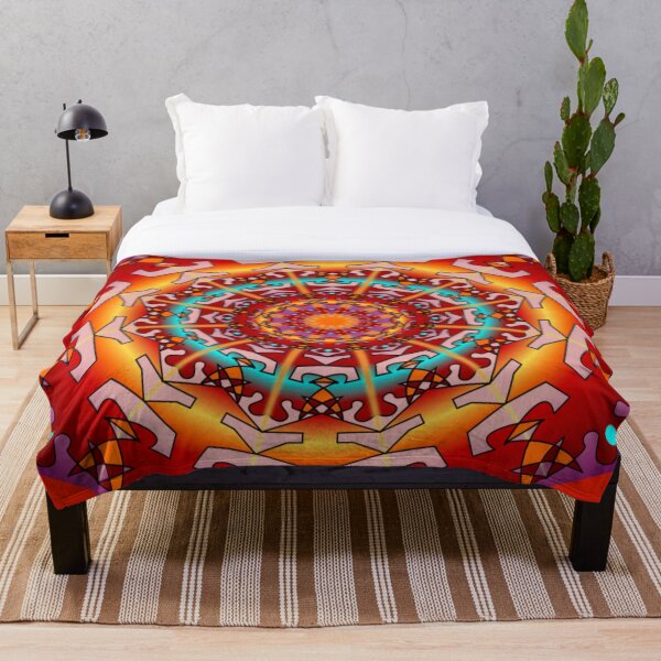 Artikelvorschau, Energetisiertes psychedelisches Feuer-Mandala entworfen und verkauft von DeevaValli.
