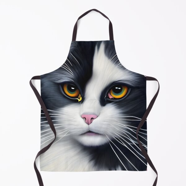 Item preview, Black and White Cat - Modern Digital Art designed and sold by Ai-michiart.