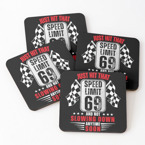 Item preview, 69th Birthday Speed Limit Sign 69 Years Old Funny Racing designed and sold by TeeFlamma.