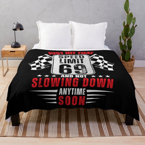Item preview, 69th Birthday Speed Limit Sign 69 Years Old Funny Racing designed and sold by TeeFlamma.