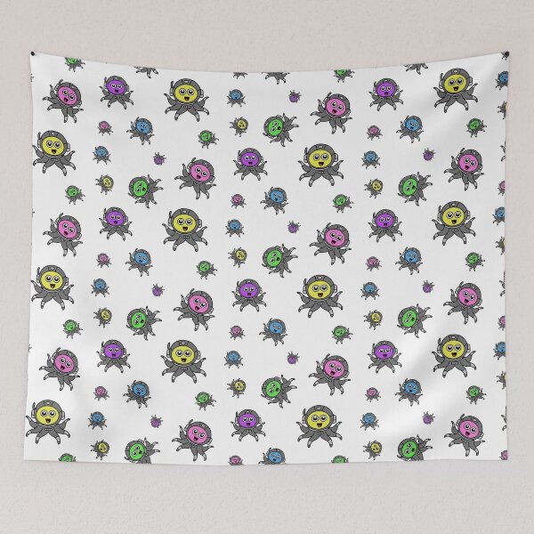 Item preview, Octopia-art space/dive stickers drawing designed and sold by Blondiabshop.
