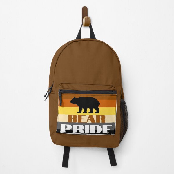 Item preview, WOOFZ® Black Bear Silhouette Pride Gay Bears Flag designed and sold by woofz.