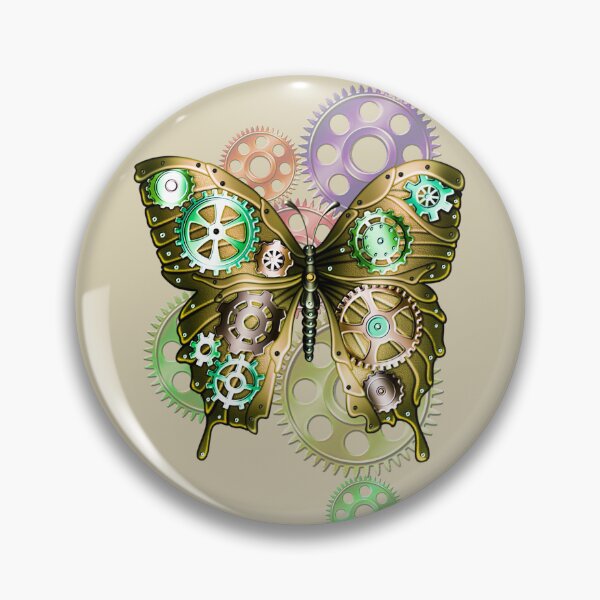 Item preview, Engranajes Steampunk y mariposa designed and sold by Gothic Fantasy.